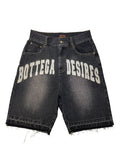 BOTTEGA DESIRES DENIM SHORTS (BLACK)